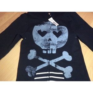 Abbey Dawn Black Skull Hoodie